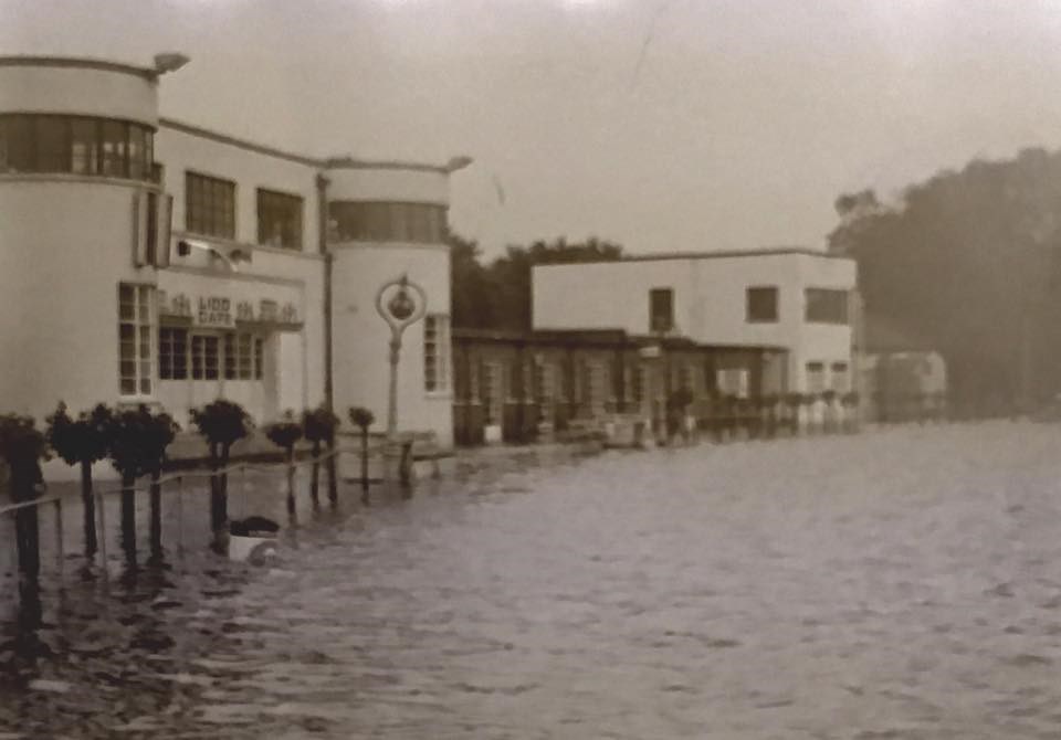 Flooding At The Pavillion At Ruislip Lido