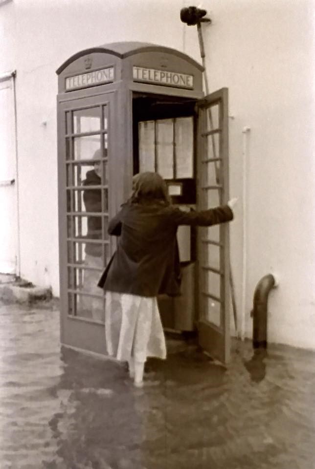 A Flooded Phone Box At Ruislip Lido
