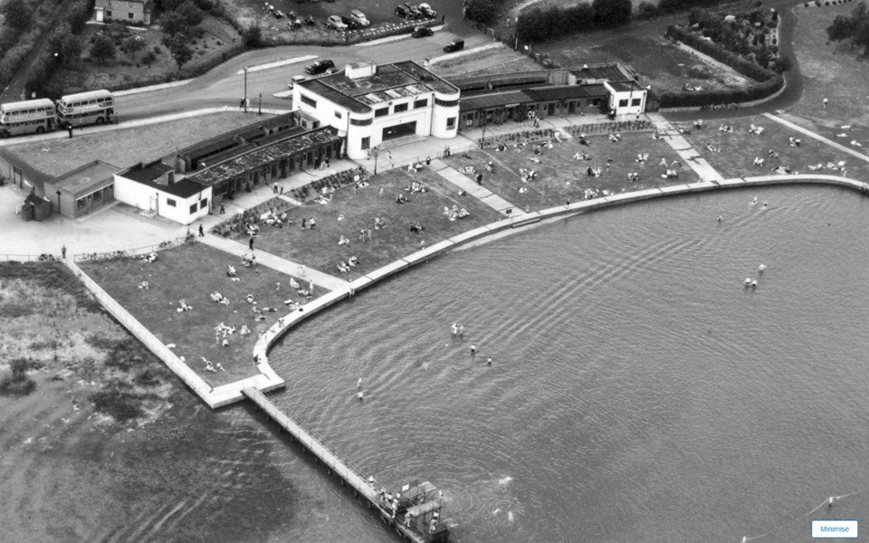 Ruislip Lido From Above In The 1960'S