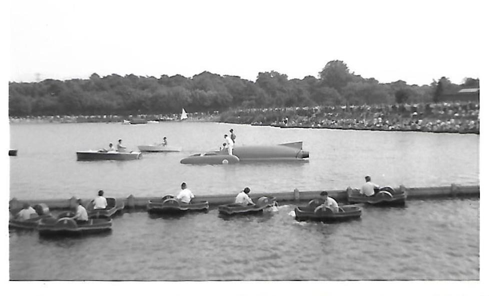 Donald Campbell's Bluebird Ready To Go On Ruislip Lido