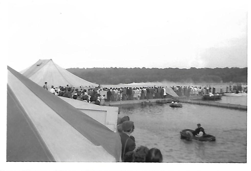 Donald Campbell's Bluebird In The Distance On Ruislip Lido