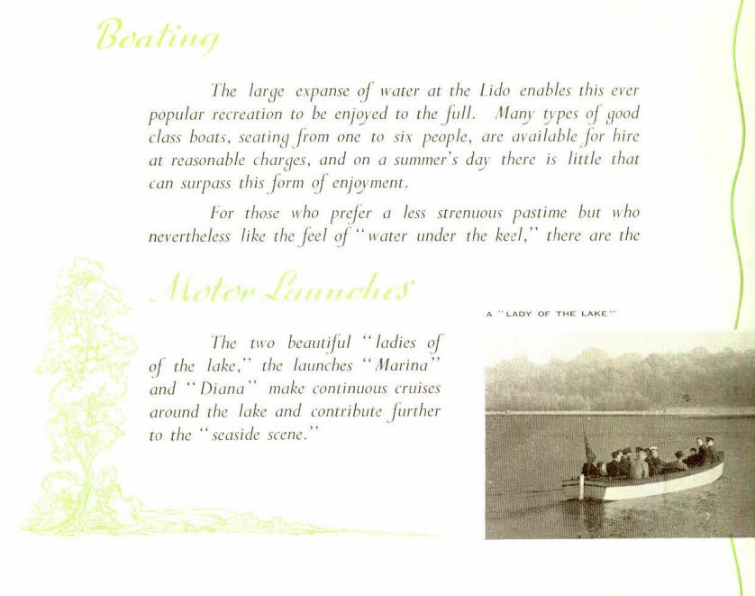Ruislip Lido Brochure From 1948 Motor Boat Hire
