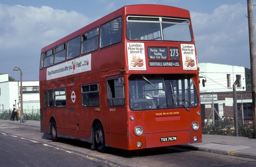 A 273 Bus On Stand At Ruislip Lido In The 1960'S