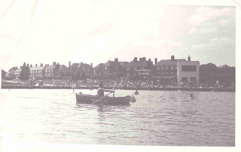 The Lifeguard In A Rowing Boat At Ruislip Lido