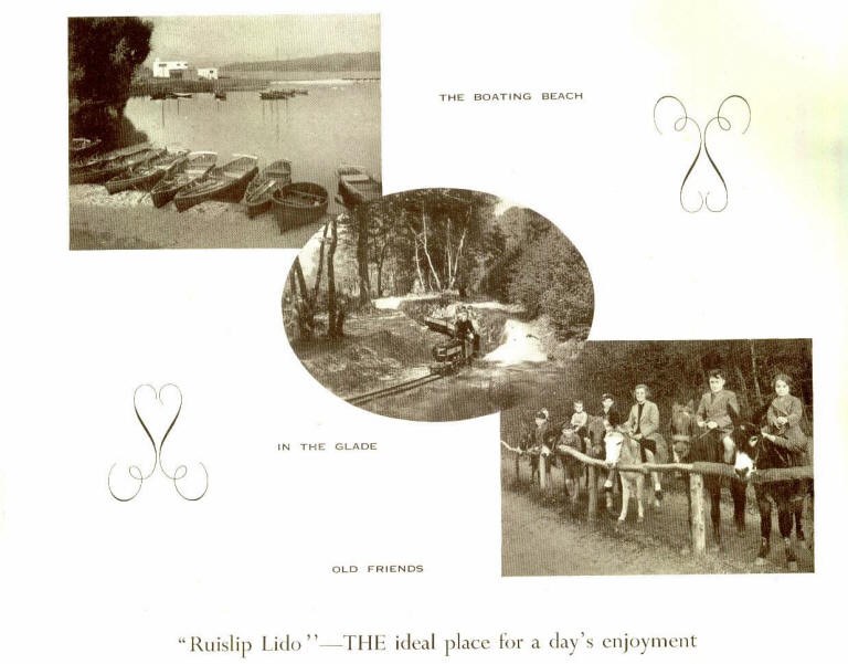 Ruislip Lido Brochure Images From 1948