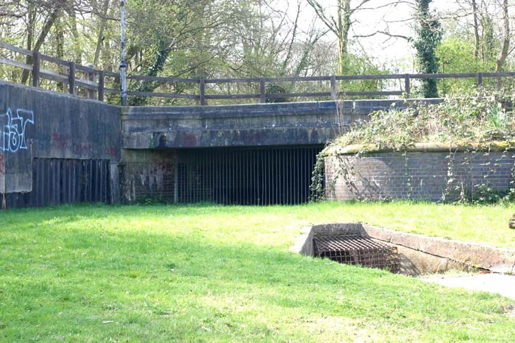 Ruislip Lido Canal Feeder Exit From The Lido