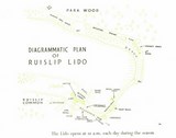 Ruislip Lido Brochure Map 1948