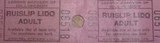 Admission Tickets To Ruislip Lido In The 1960'S